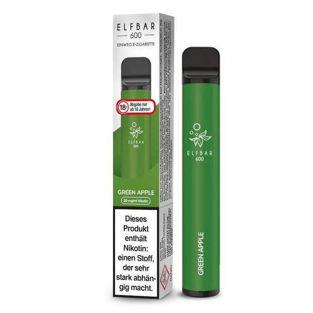 Elfbar - Green Apple - Einweg Pen 600P 20mg