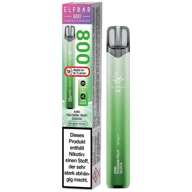 Elfbar 800 - Kiwi Passion Fruit Guava - Einweg Pen 800P 20mg