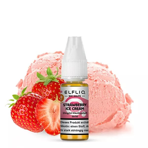 Elfbar Elfliq - Strawberry Ice Cream - Nikotinsalz 10mg/ml