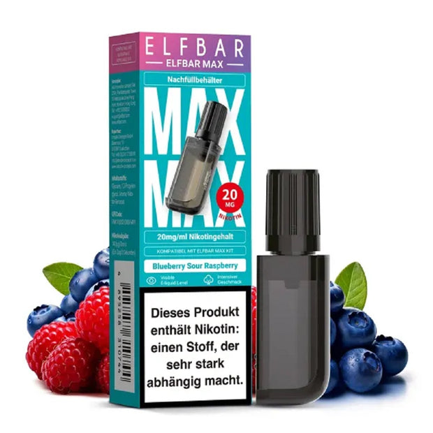 Elfbar MAX Pod - Blueberry Sour Raspberry - 20mg/ml Nikotinsalz 10ml