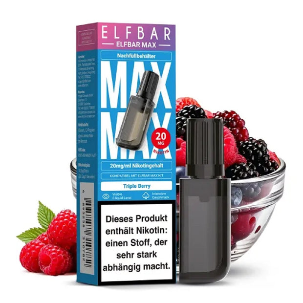 Elfbar MAX Pod - Triple Berry - 20mgml Nikotinsalz 10ml