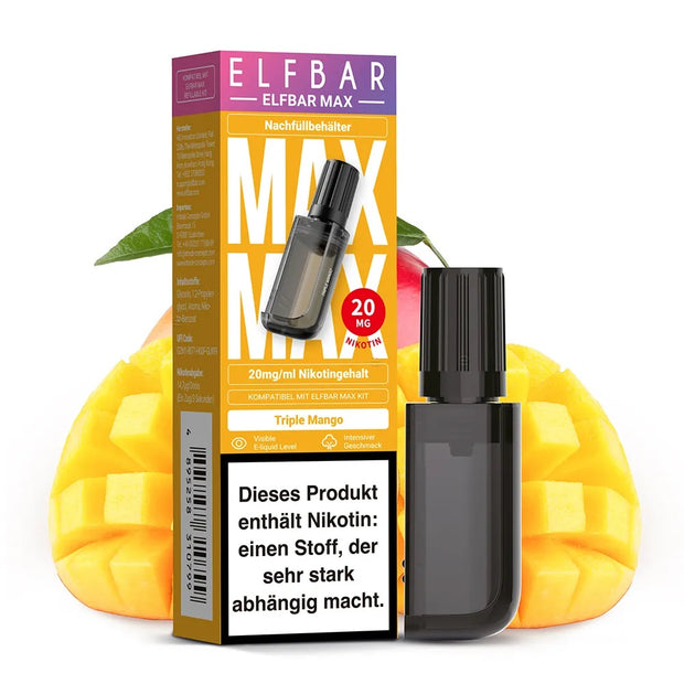 Elfbar MAX Pod - Triple Mango - 20mgml Nikotinsalz 10ml