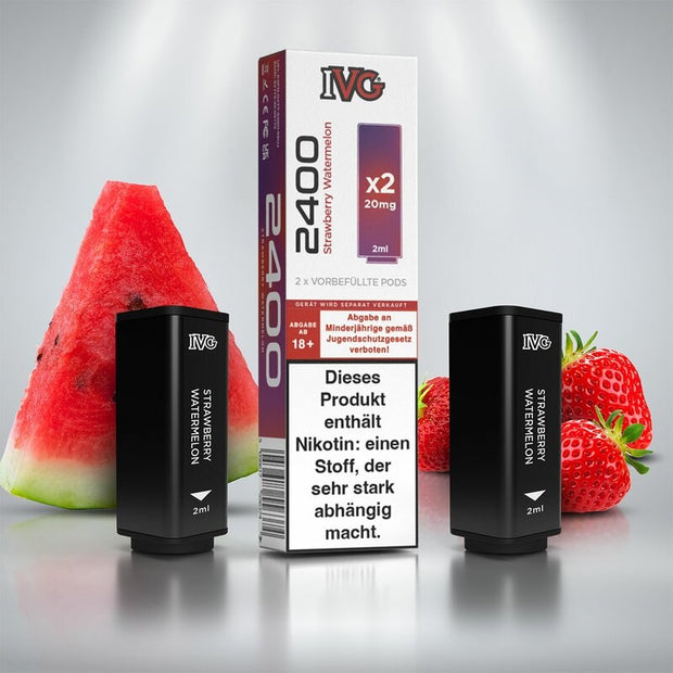 IVG 2400 - Strawberry Watermelon - Prefilled Pods (2Stück pro Packung) 20mg/ml