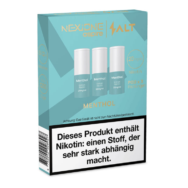 NEXIONE Pod - Menthol - 20mgml Nikotinsalz 1,2ml (3Stück pro Packung)