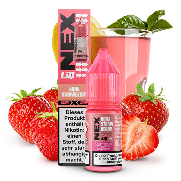 NexLiq by Pod Salt - Aqua Strawberry - Nikotinsalz 10mg/ml
