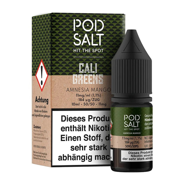 Pod Salt - Cali Greens Amnesia Mango - Nikotinsalz - 11mg/ml