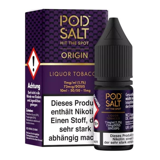 Pod Salt - Liquor Tobacco - Nikotinsalz - 11mg/ml 10ml