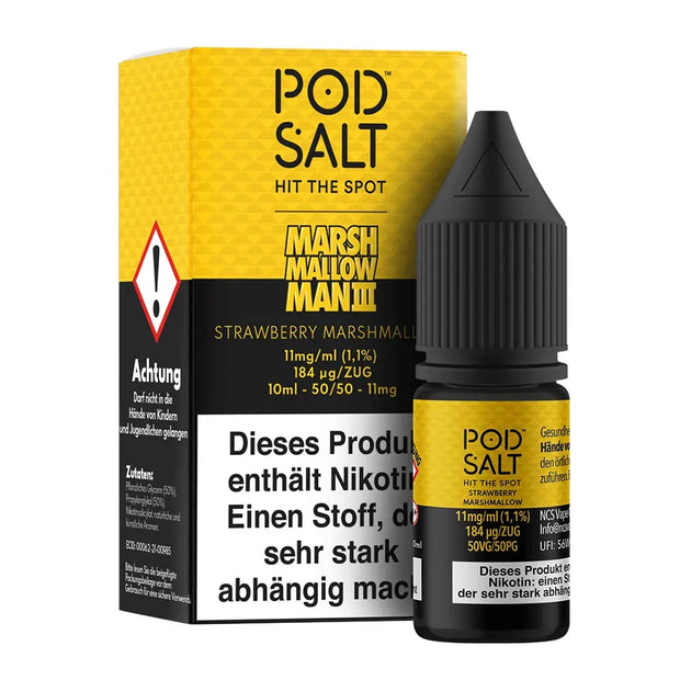 Pod Salt - Marsh Mallow Man 3 Strawberry Marshmallow - Nikotinsalz - 11mg/ml