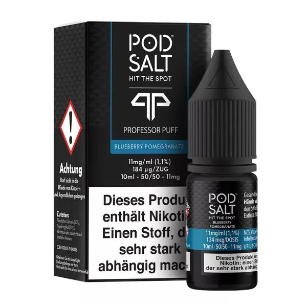 Pod Salt - Professor Puff Blueberry Pomegranate - Nikotinsalz - 11mg/ml