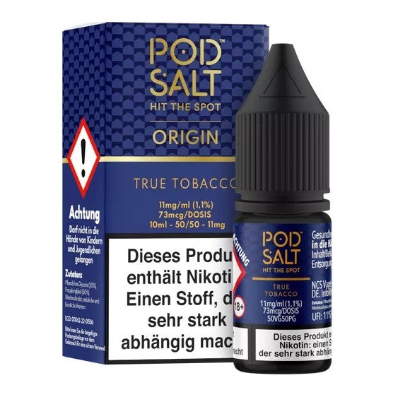 Pod Salt - True Tobacco - Nikotinsalz - 11mg/ml