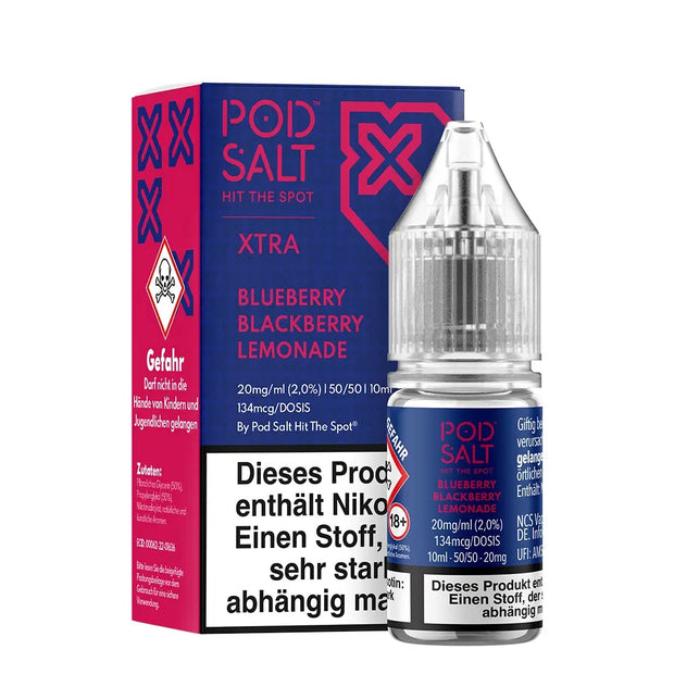 Pod Salt Xtra - Blueberry Blackberry Lemonade - Nikotinsalz - 20mg/ml