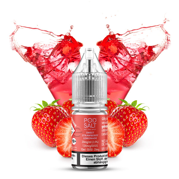 Pod Salt Xtra - Sweet Strawberry Lemonade - Nikotinsalz - 10mg/ml