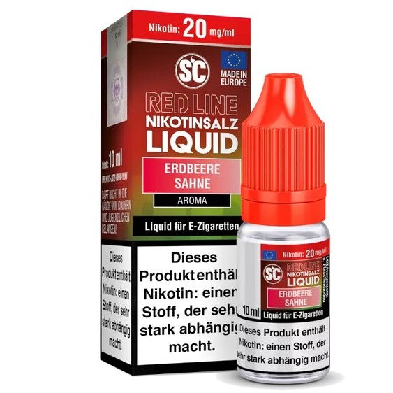 SC Redline - Erdbeere Sahne - Nikotinsalz 10mg/ml
