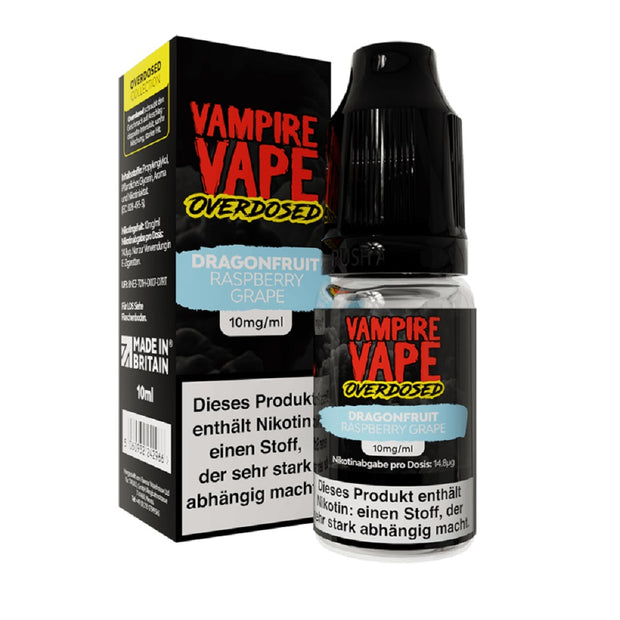 Vampire Vape Overdosed - Dragonfruit Raspberry Grape - Nikotinsalz 10mg