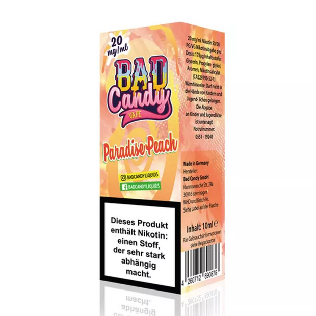 Bad Candy - Paradise Peach - Nikotinsalz 20mg/ml