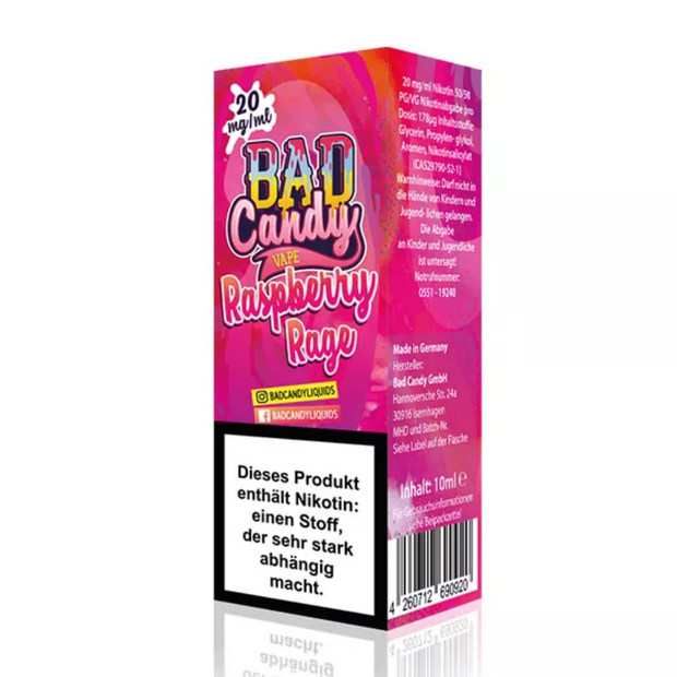 Bad Candy - Raspberry Rage - Nikotinsalz 10mg/ml