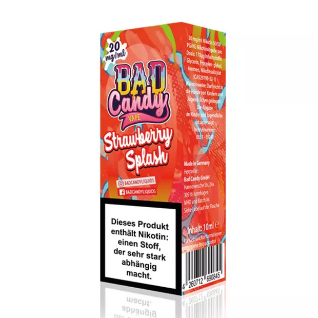 Bad Candy - Strawberry Splash - Nikotinsalz 10mg/ml