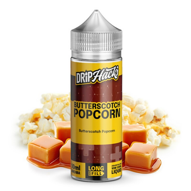 Drip Hacks - Butterscotch Popcorn - 0mg/ml 10ml