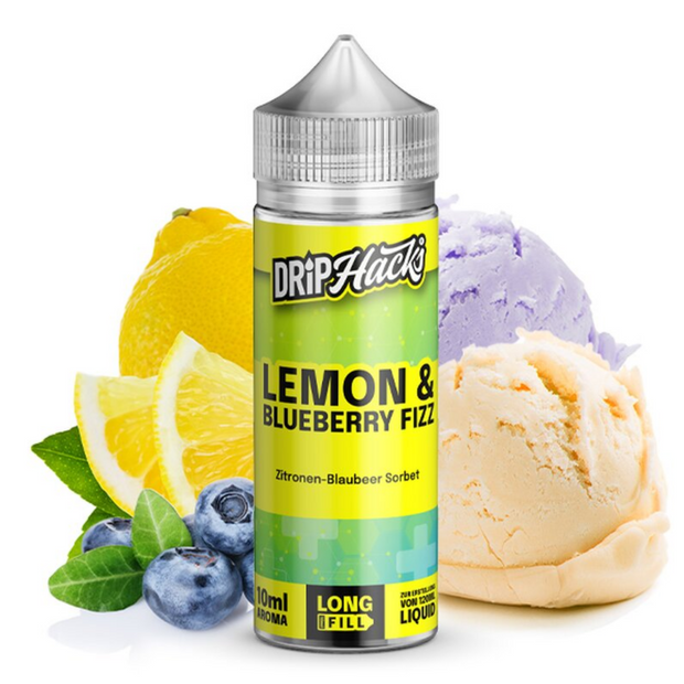 Drip Hacks - Lemon & Blueberry Fizz - 0mg/ml 10ml