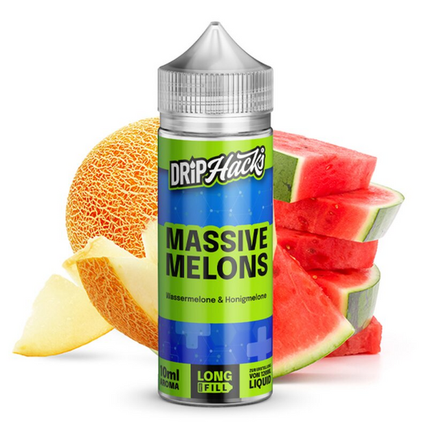 Drip Hacks - Massive Melons - 0mg/ml 10ml