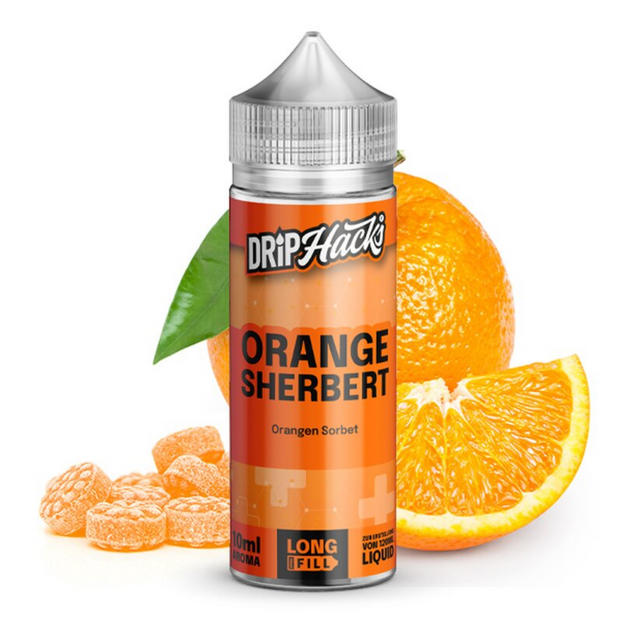 Drip Hacks - Orange Sherbert - 0mg/ml 10ml