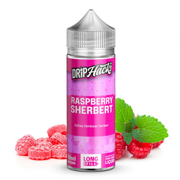 Drip Hacks - Raspberry Sherbet - 0mg/ml 10ml