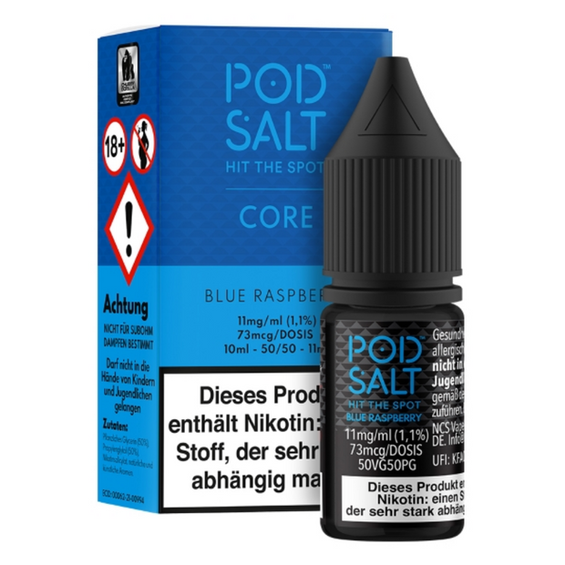 Pod Salt - Blue Raspberry - Nikotinsalz - 11mg/ml 10ml