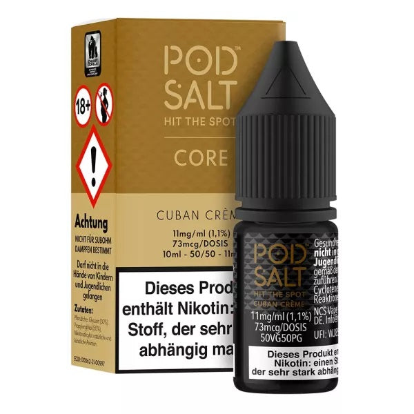 Pod Salt - Cuban Creme - Nikotinsalz - 11mg/ml 10ml