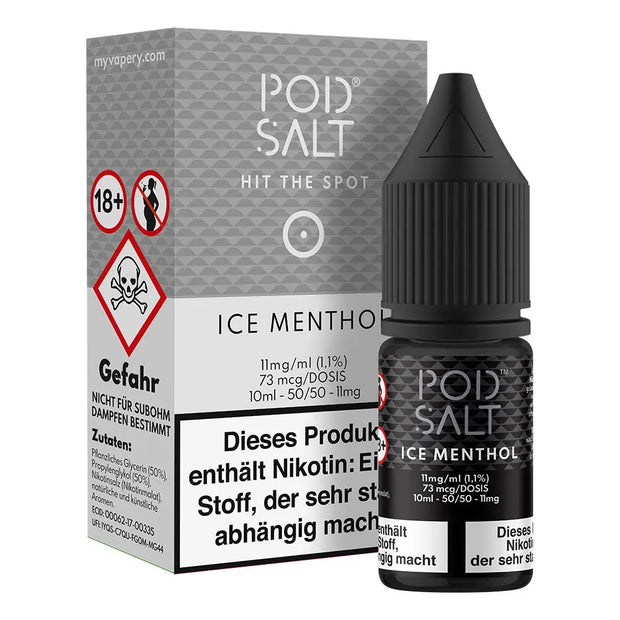 Pod Salt - Ice Menthol - Nikotinsalz - 11mg/ml 10ml
