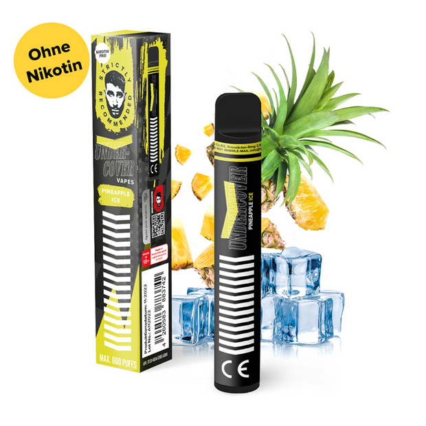 Undercover Vapes - Pineapple Ice - Einweg Vape Pen 600P Nikotinfrei