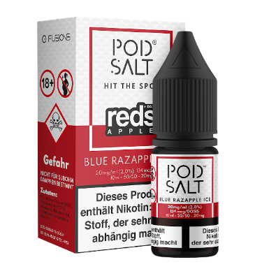 Pod Salt - Reds Apple Blue Razapple Ice - Nikotinsalz - 20mg/ml