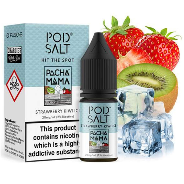 Pod Salt - Pacha Mama Strawberry Kiwi Ice - Nikotinsalz - 20mg/ml